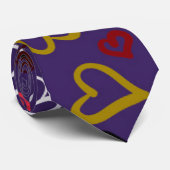Cravate Motif de coeur 32 (Roulé)