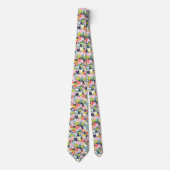 Cravate Motif de coeur coloré (Devant)