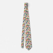 Cravate Motif de coeur coloré (Dos)