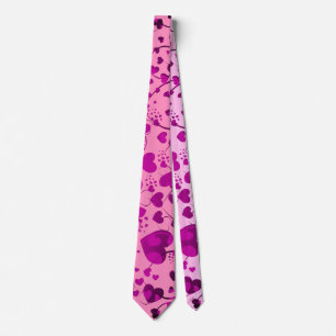 Cravate Motif de cœur drôle VI + votre couleur de fond & t
