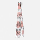 Cravate Motif de cœur moderne avec fond de script (17) (Devant)