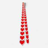 Cravate Motif de coeur rouge Saint Valentin (Devant)
