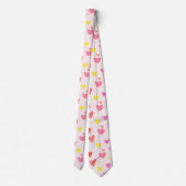 Cravate Motif de cœurs aquarelles colorés mignons (Dos)