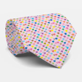 Cravate Motif de coeurs colorés (Roulé)