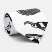 Cravate Motif de coiffeur d'aquarelle de rasoir de rasoir (Roulé)