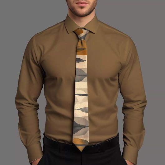 Cravate Motif de conception abstraite chic