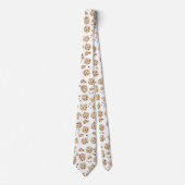 Cravate Motif de cookies à puces de chocolat (Devant)