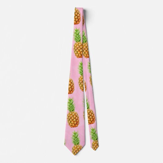 Cravate Motif de cool d'ananas (Devant)