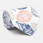 Cravate Motif de coquillages (Roulé)