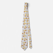 Cravate Motif de corgi dessiné drôle (Devant)