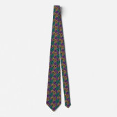 Cravate Motif de couleur Mardi Gras (Devant)