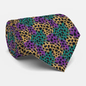 Cravate Motif de couleur Mardi Gras (Roulé)