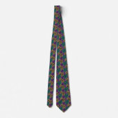 Cravate Motif de couleur Mardi Gras (Dos)