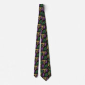 Cravate Motif de couleur Mardi Gras (Dos)
