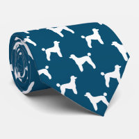 Motif de coupe blanc standard de caniche Silhouett