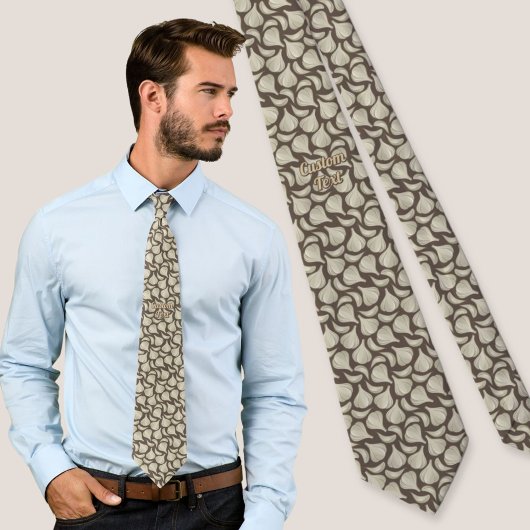 Cravate Motif de coupe d'ail