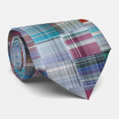 Cravate Motif de courtepointe inhabituel des Carrés de tar (Roulé)