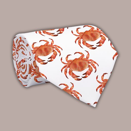 Cravate Motif de crabe côtier