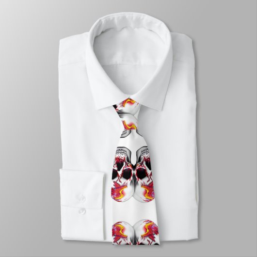 Cravate Motif de crânes (Attaché)