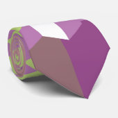 Cravate Motif de cube géométrique gras (Roulé)