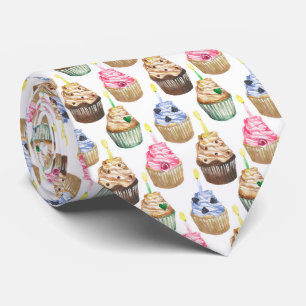 Cravate motif de cupcake de la petite épicerie