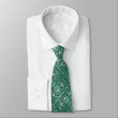 Cravate Motif de défilement vert Sage (Attaché)