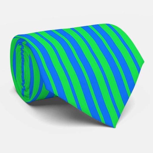 Cravate Motif de design de rayures élégantes bleu vert