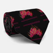 Cravate Motif de design noir et rouge pâle pour moi (Roulé)