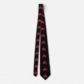 Cravate Motif de design noir et rouge pâle pour moi (Dos)