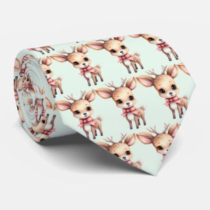 Cravate Motif de dessin animé mignon bébé cerf