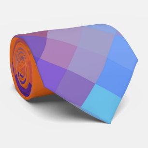 Cravate Motif de diamant géométrique moderne coloré #17