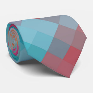 Cravate Motif de diamant géométrique moderne coloré #2