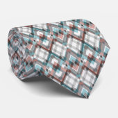Cravate Motif de diamant géométrique texturé. (Roulé)