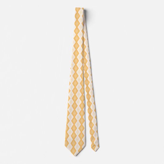 Cravate Motif de diamant jaune (Devant)