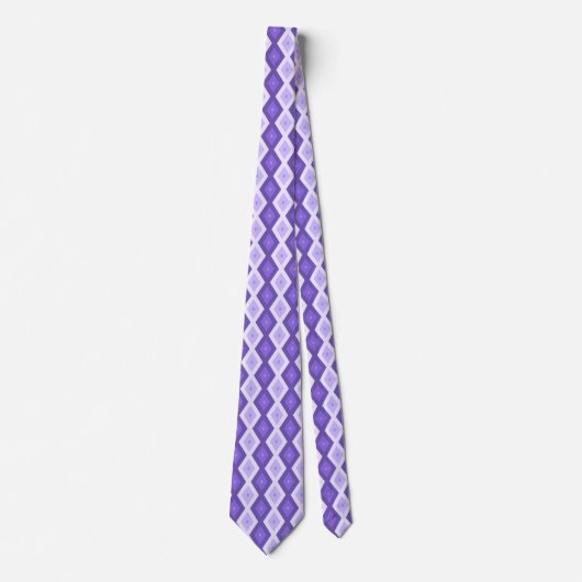 Cravate Motif de diamant violet (Devant)