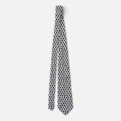 Cravate Motif de diamants noir et blanc pour hommes (Dos)