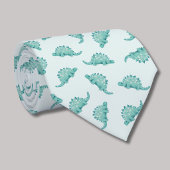 Cravate Motif de dinosaure Stégosaure