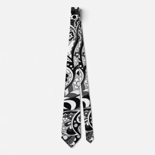Cravate Motif de doodle Abstrait de flux continu créatif