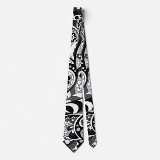 Cravate Motif de doodle Abstrait de flux continu créatif