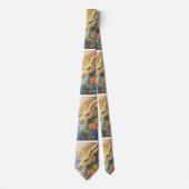 Cravate Motif de dragon chinois Rainbow (Devant)