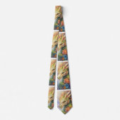 Cravate Motif de dragon chinois Rainbow (Dos)