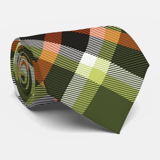 Cravate Motif de feuillage d'automne (Roulé)