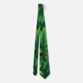 Cravate Motif de feuille verte tropicale (Dos)