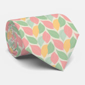 Cravate Motif de feuilles d'été stylisées (Roulé)