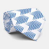 Cravate Motif de flèche de la tribu bleue (Roulé)