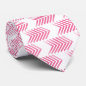 Cravate Motif de flèche Tribal Rose (Roulé)