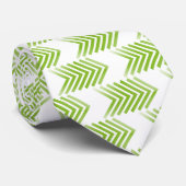 Cravate Motif de flèche Tribal verte (Roulé)