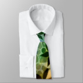 Cravate Motif de fleurs d'art abstrait (Attaché)