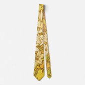 Cravate Motif de fleurs de lys d'Alphonse Mucha : Art nouv (Devant)