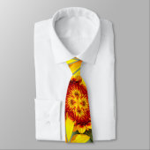Cravate Motif de fleurs d'or (Attaché)